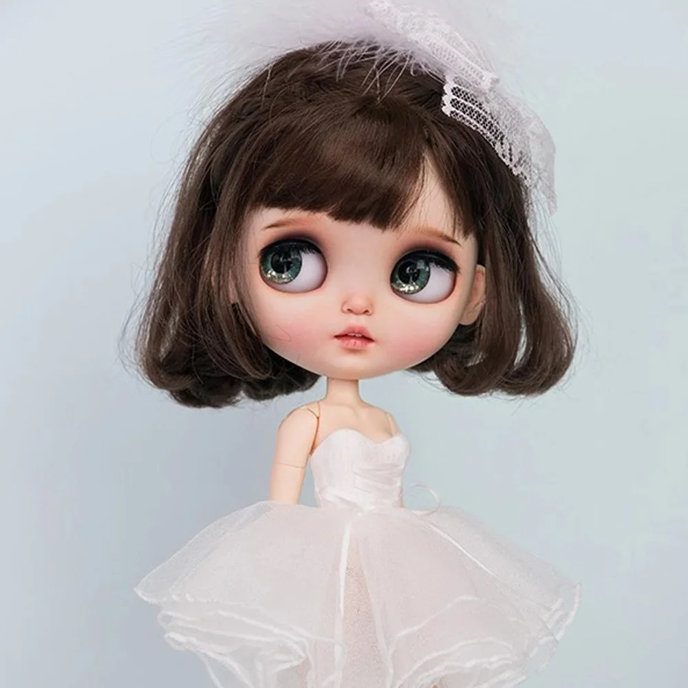 1/6 blyth кукла игрушка bjd совместное тело белая с кожей макияж 19 Макияж Лицо ручная