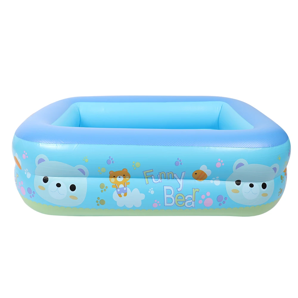 Детский надувной квадратный плотный детский плавательный бассейн летний