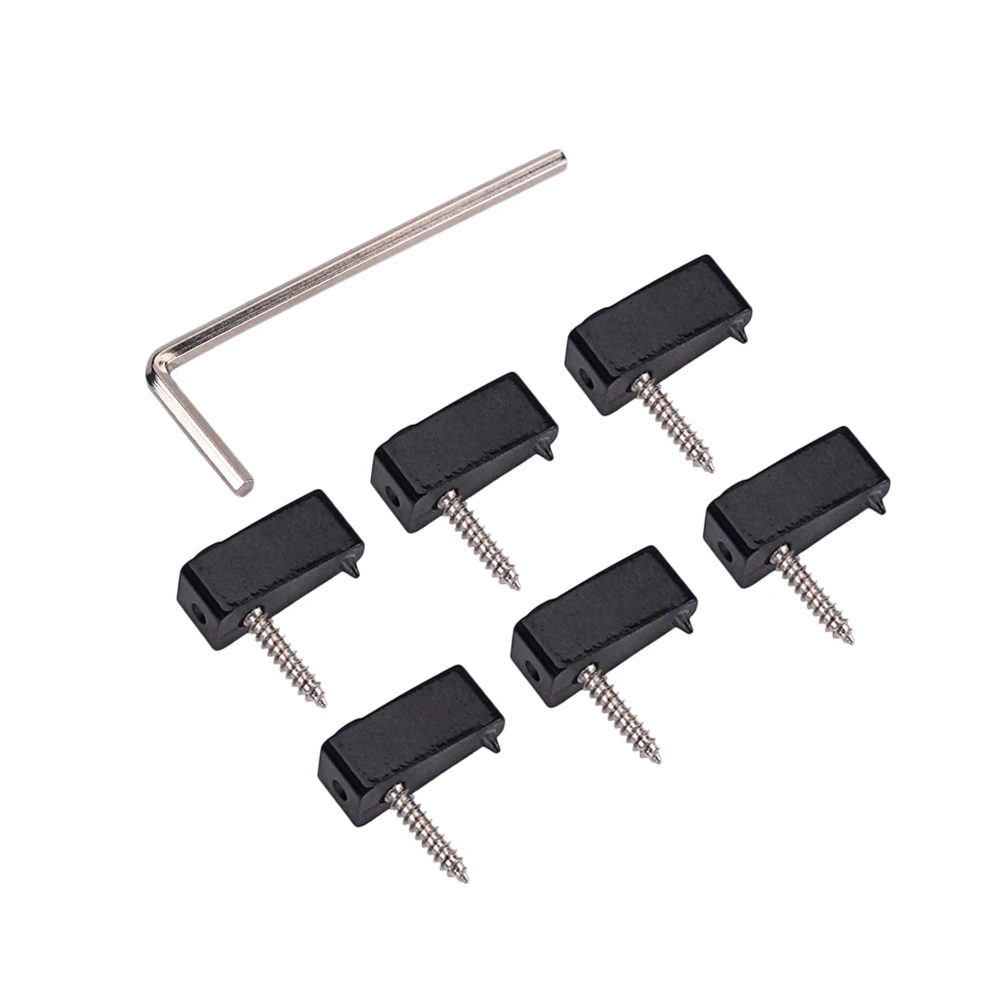 Тромоло мост 1 шт. треугольный металлический черный замок без головы гитарные