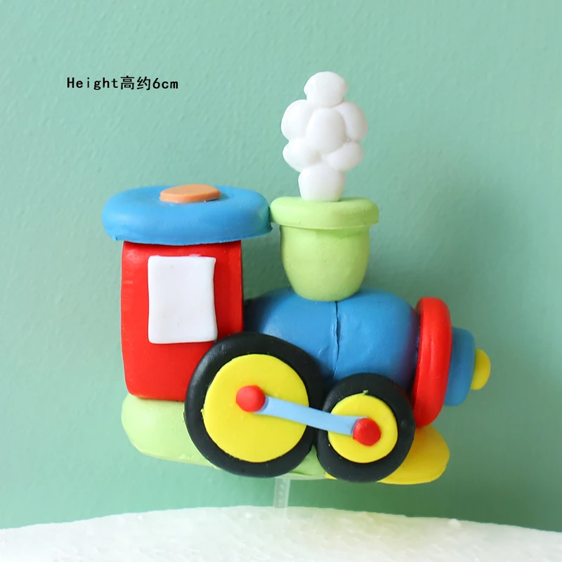 Цирк клоун поезд слон мальчик девочка день рождения торт Топпер товары для