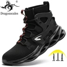 Кроссовки мужские непробиваемые, безопасная рабочая обувь, стальной носок, легкие сетчатые дышащие, с защитой от проколов, Прямая поставка