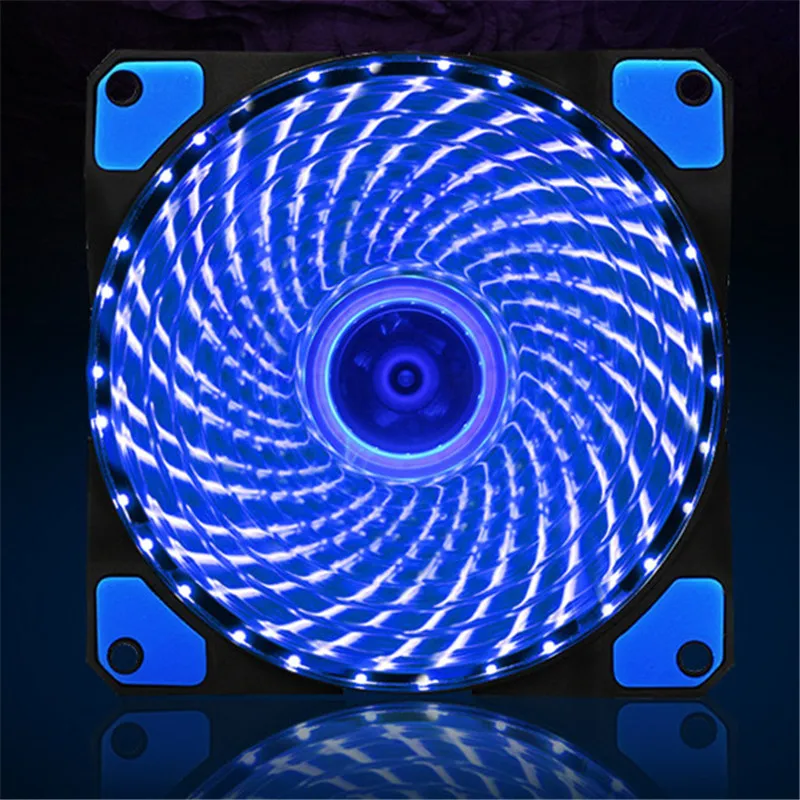 Вентилятор для водяного охлаждения 12 см 15 светодиодный медный провод бесшумное