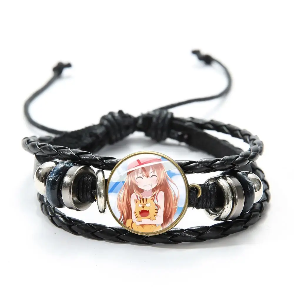 SONGDA TIGER×DRAGON! Торадора! Кожаный Браслет Регулируемый унисекс Kawaii Айсака время