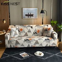 nordic all inclusive printed stretch geometric pattern sofa coverfor chaise longue living room 1 2 3 4 seat