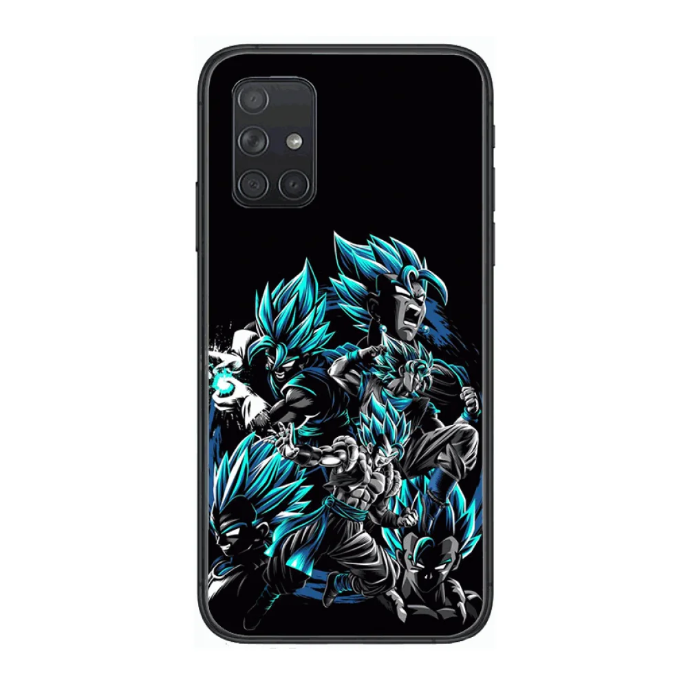 

Saiyan plus phone case Trend front Frosted anti-drop soft silicone Phone Case Hull For Samsung Galaxy A 50 51 20 71 70 40 30 10
