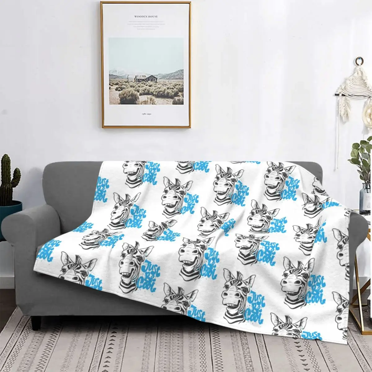 

Print With Zebra Blankets Fleece Summer Skin Animal Breathable Ultra-Soft Throw Blanket for Bedding Travel Bedding Throws