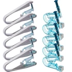 Пистолет для безболезненного пирсинга носа одноразовый 1-5 шт., стерильный инструмент для прокола, вспомогательные серьги, клипсы для носа, Пистолет Для Пирсинга Ушей в комплекте