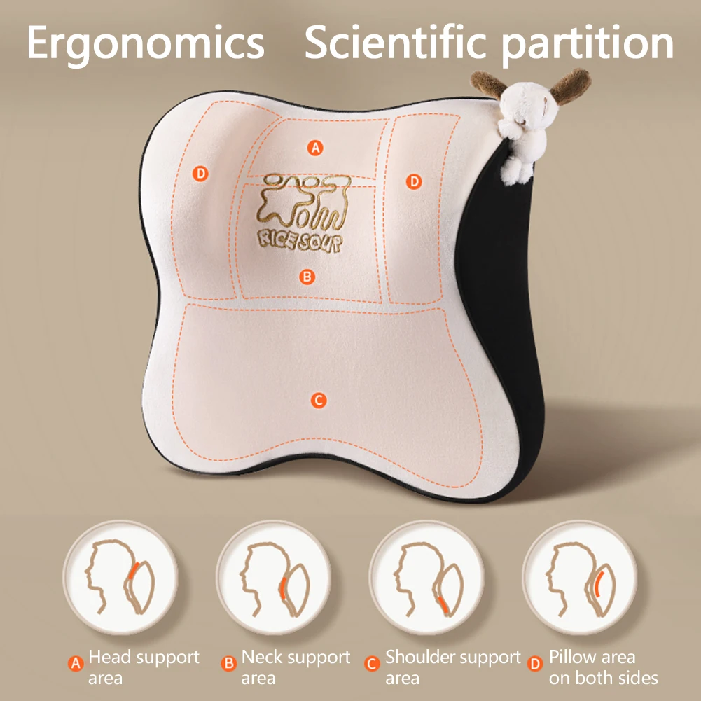 Подушка для подголовника автомобиля DOKIA ортопедическая мягкая подушка поддержки