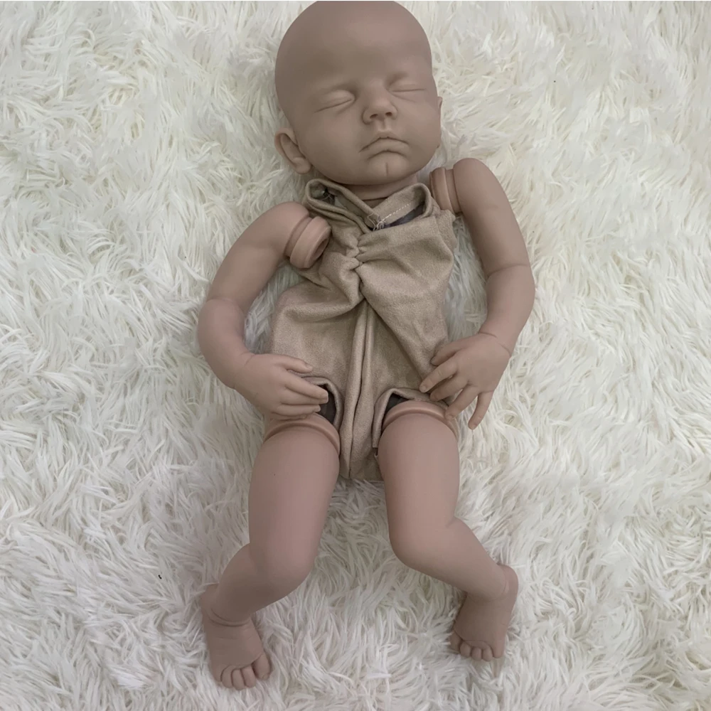 

19Inch Popular Kit Sara With COA Reborn Vinyl Doll Kit Lifelike Soft Fresh Color Soft Touch Unfinished Doll