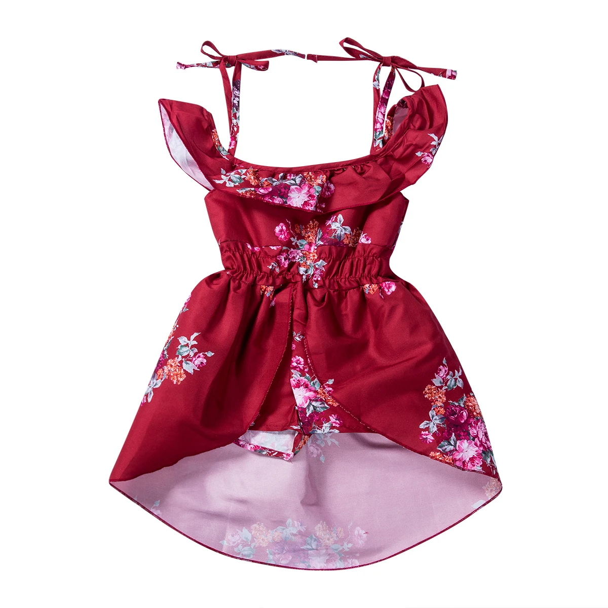Модный цветочный комбинезон для маленьких девочек детское платье с подтяжками и