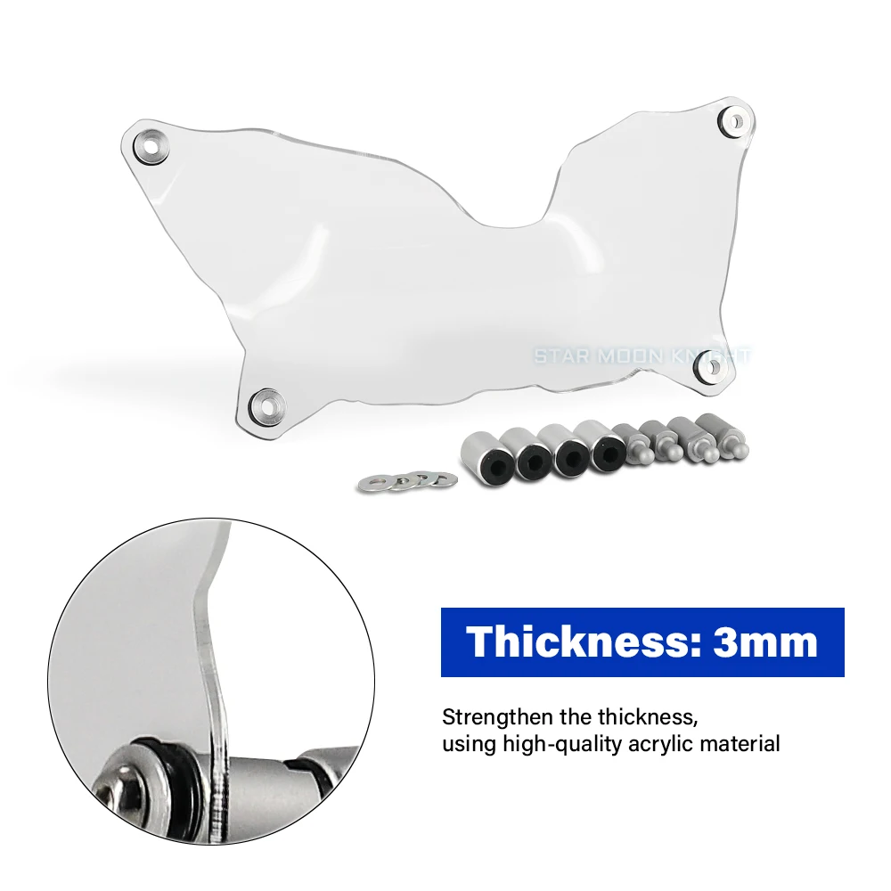 Новый акриловый протектор для мотоциклетной фары легкий Чехол защитная защита