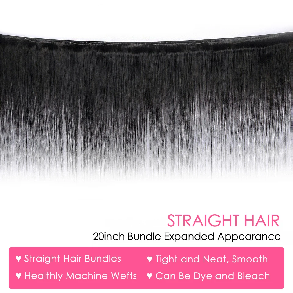 Прямые волосы для салона воздуха пучки от 8 до 32 дюймов бразильские 100%