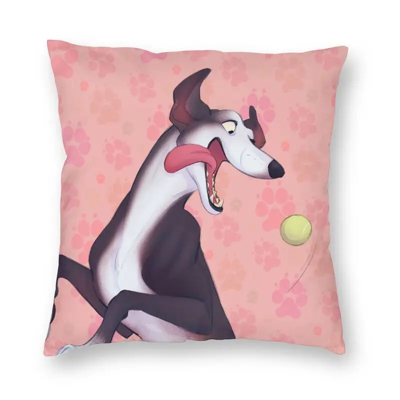 

Greyhound Pillow Case 40x40cm Sofa Whippet Sihthound Dog Nordic Cushion Cover Velvet Pillowcase
