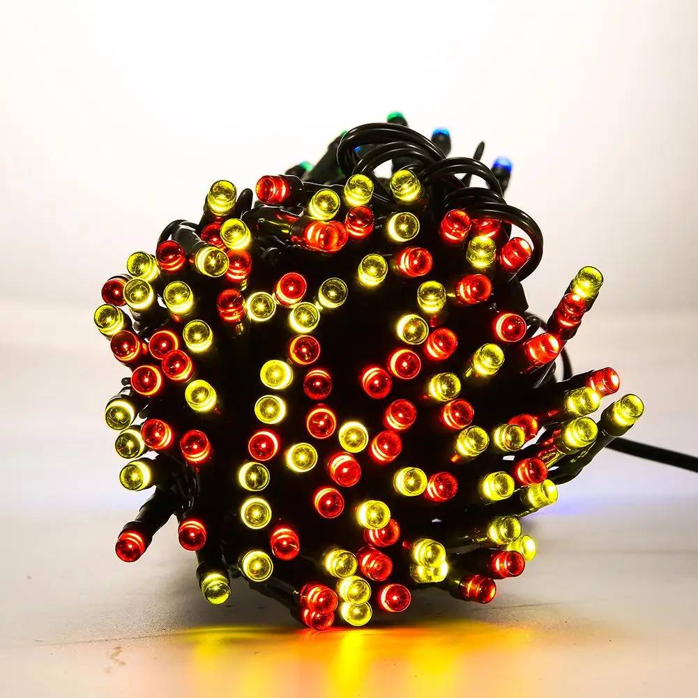 

300LED Solar Colorful Fairy String Light Outdoors Waterproof Solar Power Wedding Holiday Christmas Light Garden Decorative Lamp