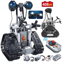 408pcs rc robot electric building blocks remote control intelligent robot high tech city creative bricks toys for gift