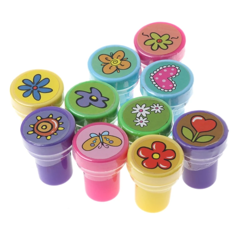 10 шт. Детские Веселые резиновые штампы с персонажами из мультфильмов скрапбукинг