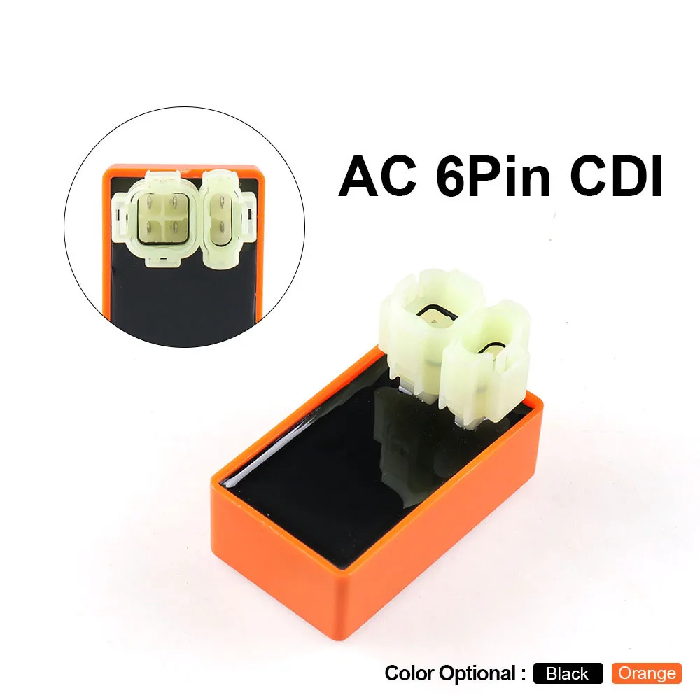 Мопед скутер 6 Pin DC Зажигание CDI Box GY6 50 125 150 cc ATV Go Kart мотоциклетные Сменные