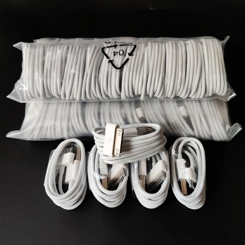 USB кабель для iPhone 4 s 4S 3g S 3g iPad 1 2 3 iPod Nano itouch 30 Pin Быстрая зарядка USB кабель зарядное устройство шнур синхронизации данных 20 шт./лот