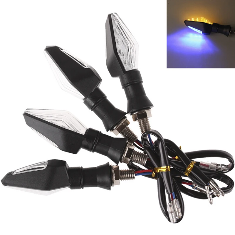 

1pc Motorcycle Turn Sequential Signals LED Blinker Flowing Water Flashing Lights Tail Stop Indicators Turn Signal