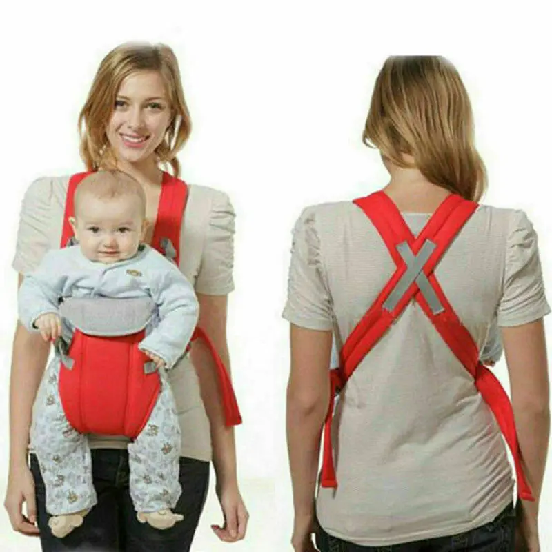 

Adjustable Infant Newborn Baby Carrier Wrap Sling Hip Seat Solid Breathable Backpack