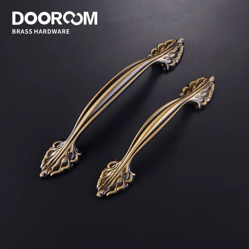 Латунные европейские ручки для мебели Dooroom антикварные американские ящиков