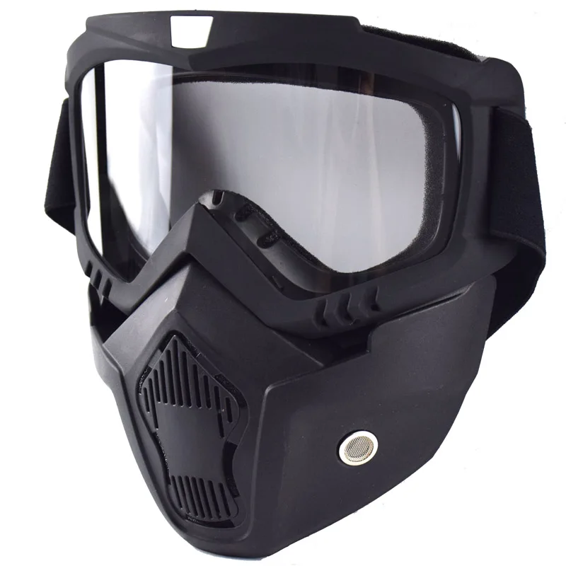 Мотоциклетные очки шлем Ретро съемные модульные для открытого лица катания на