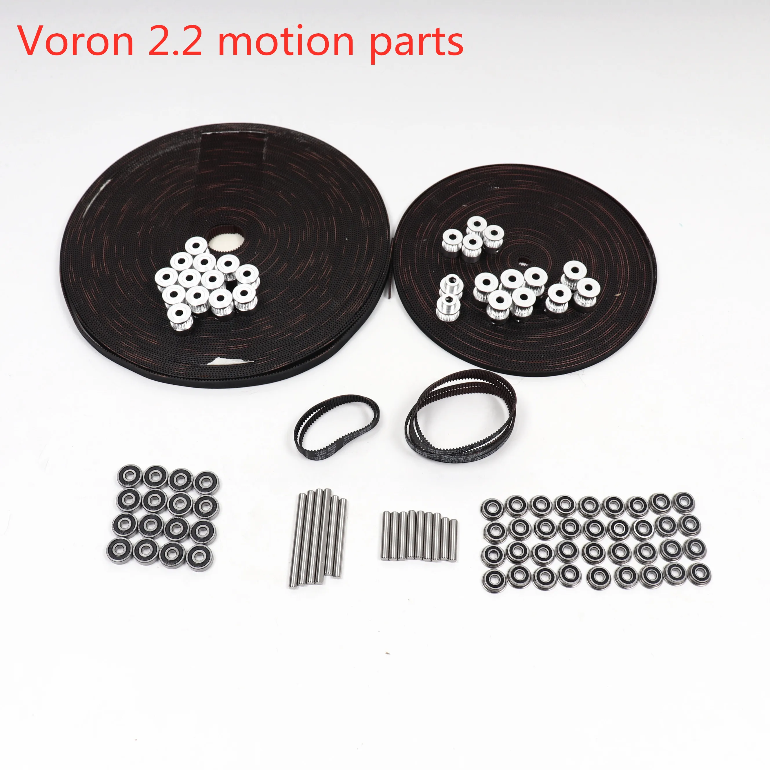 

Voron 2.2 3d Printer Corexy Motion Parts Gates GT2 LL-2GT RF Open Belt 2GT 16T 20T Pulley 110/188 Shaft Bearings
