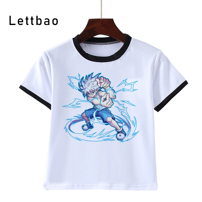 

Killua Godspeed Kanmuru Deadly Move Aesthetic T Shirts Children's Summer Fashion Tshirt Casual Short Sleeve O-Neck Tops Tees