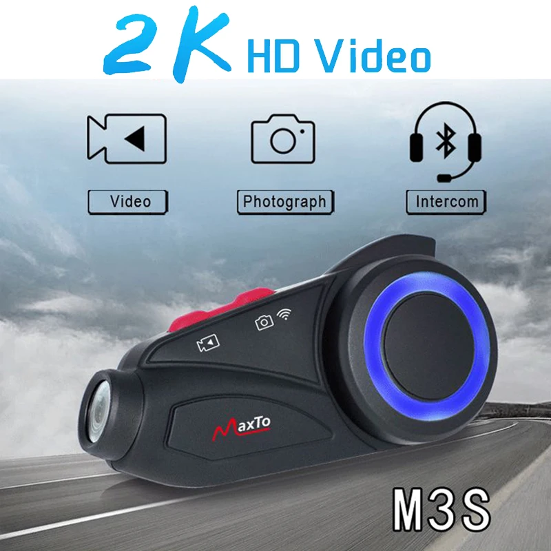Maxto M3S мотоциклетный шлем Bluetooth гарнитура внутренняя связь водонепроницаемый