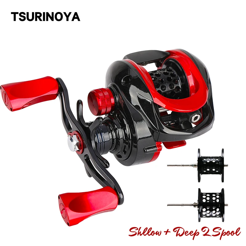 Катушка для спиннинга TSURINOYA XF 50 150 двойная катушка Ультралегкая заброса окуня 9 + 1
