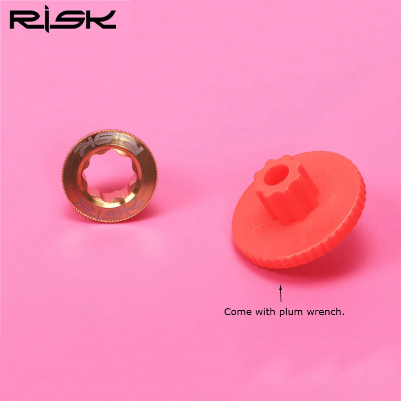 RISK M20x8mm Bicycle Crank Arm Screws Bolts for XT/XT*R/SLX/Deore Bike Chain Wheel Hollow Crankset Lid Titanium Alloy | Спорт и