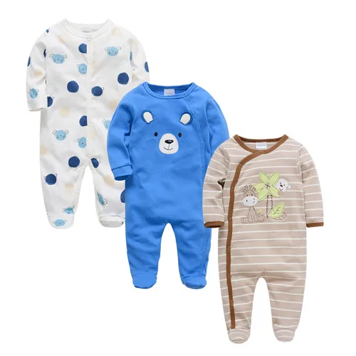 PY11394045 Коллекция года, 3 шт./партия Одежда для маленьких девочек осенне-летний хлопковый комбинезон для новорожденных, комбинезоны для малышей возрастом от 0 до 3 месяцев, одежда с длинными рукавами для малышей - Цвет: PY11394045