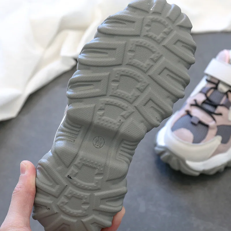 Kids Sport Sneakers Boys Brand Running Shoes Baby Girls Black Chunky Children Mesh Casual Trainers Spring New | Детская одежда и