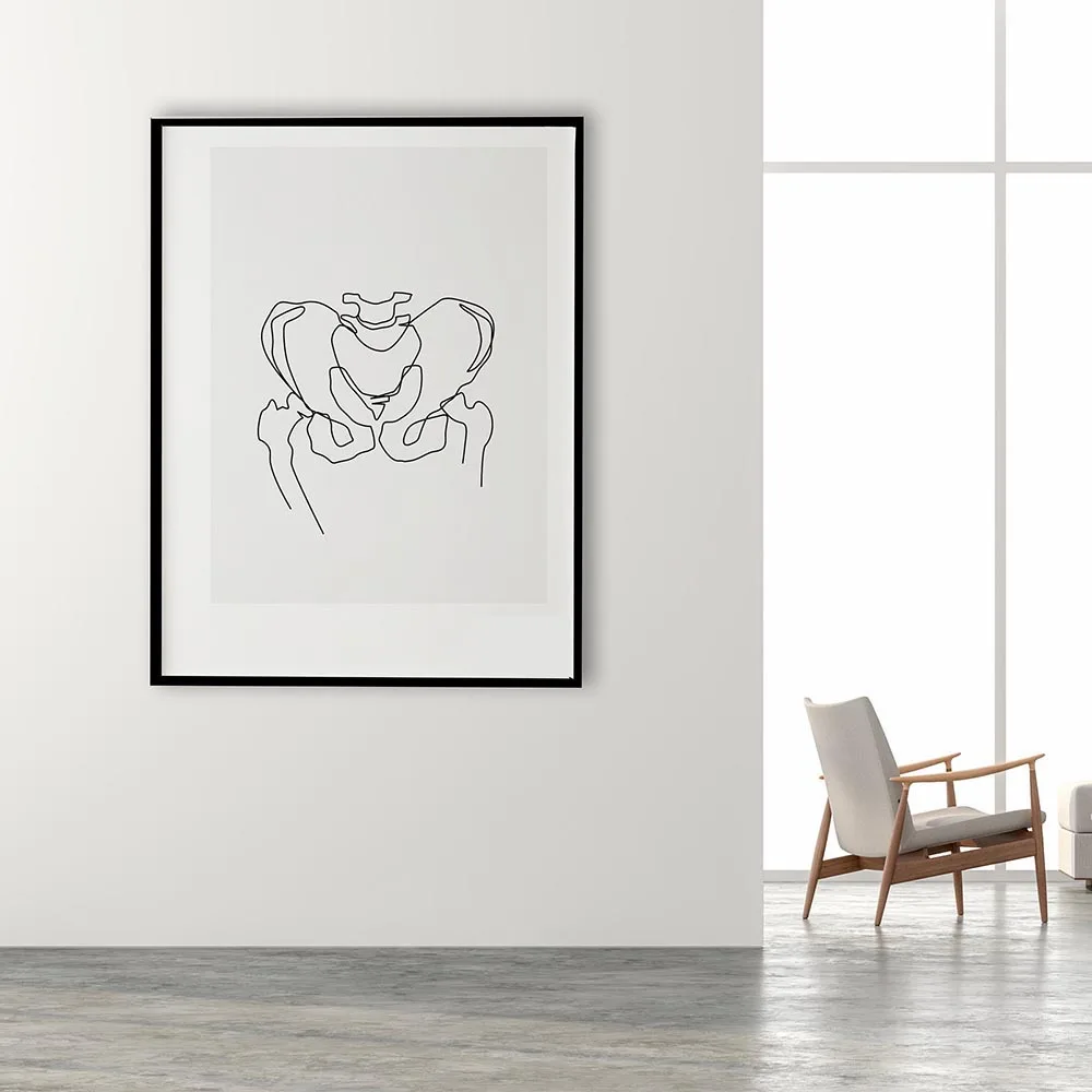 Абстрактная линия зубов Современная стоматологическая клиника настенное