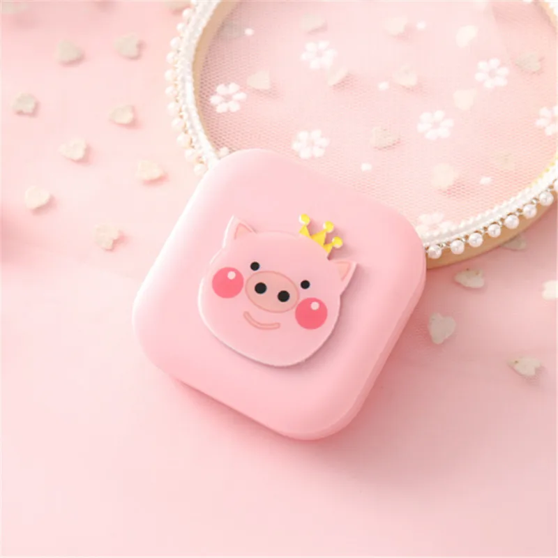 1 набор мультяшный Дорожный Чехол для контактных линз дорожный удобный переноски