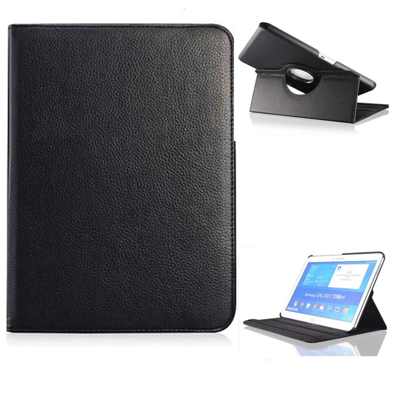 

360 Rotating Protective Cover For Samsung Galaxy Tab 4 10.1 T530/T531/T535 Tablet Smart Auto Sleep / Wake Cover Case 2yw