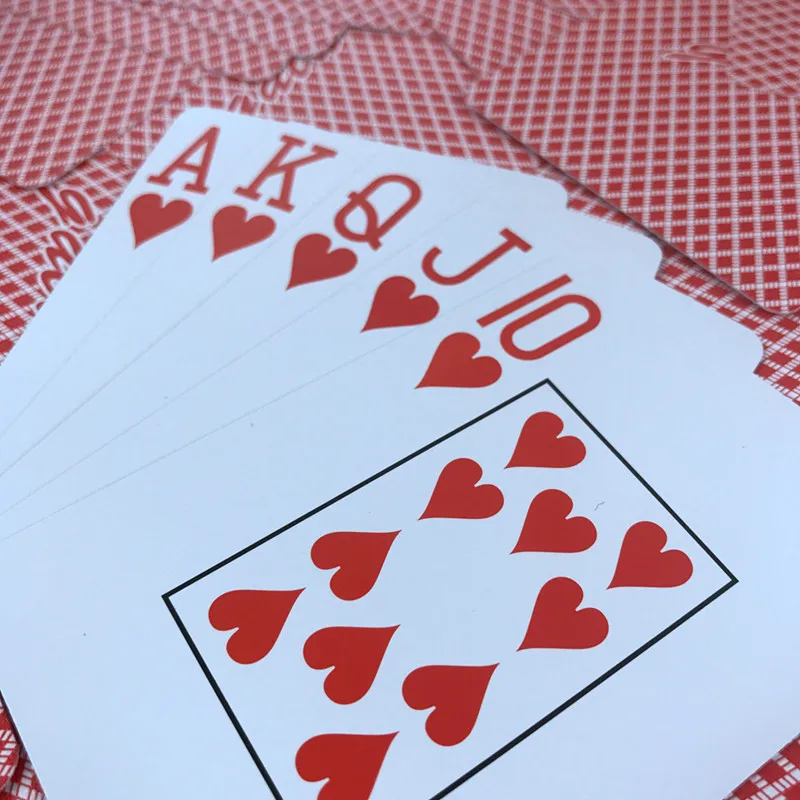 2 набора/упаковка Техасский Холдем пластиковые игральные карты для игры в покер