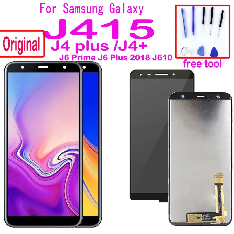 Оригинальный ЖК дисплей для Samsung Galaxy J4 + J415 SM J415F J415FN сенсорный экран в сборе plus J610 J6