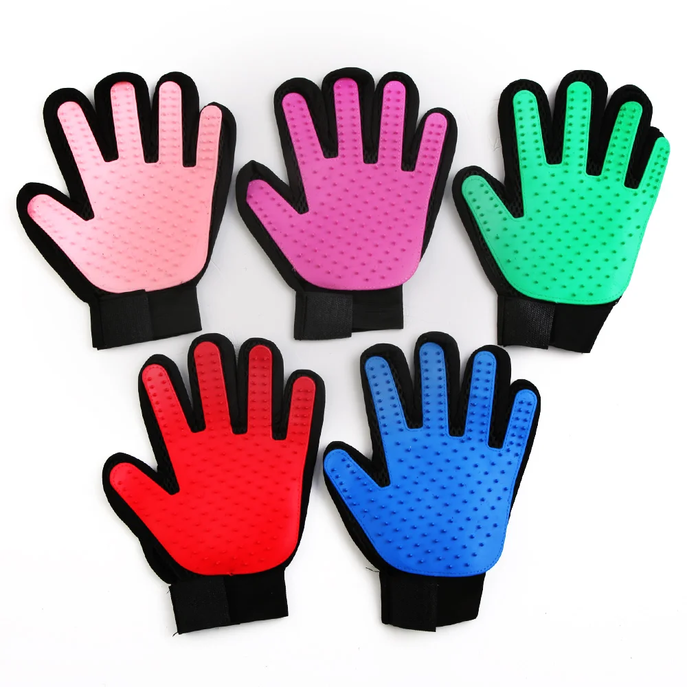 

Cat Pet Grooming Deshedding Brush Gloves Effective Cleaning Back Massage Animal Bathing Fur Hair Removal Dog Combs Dropship