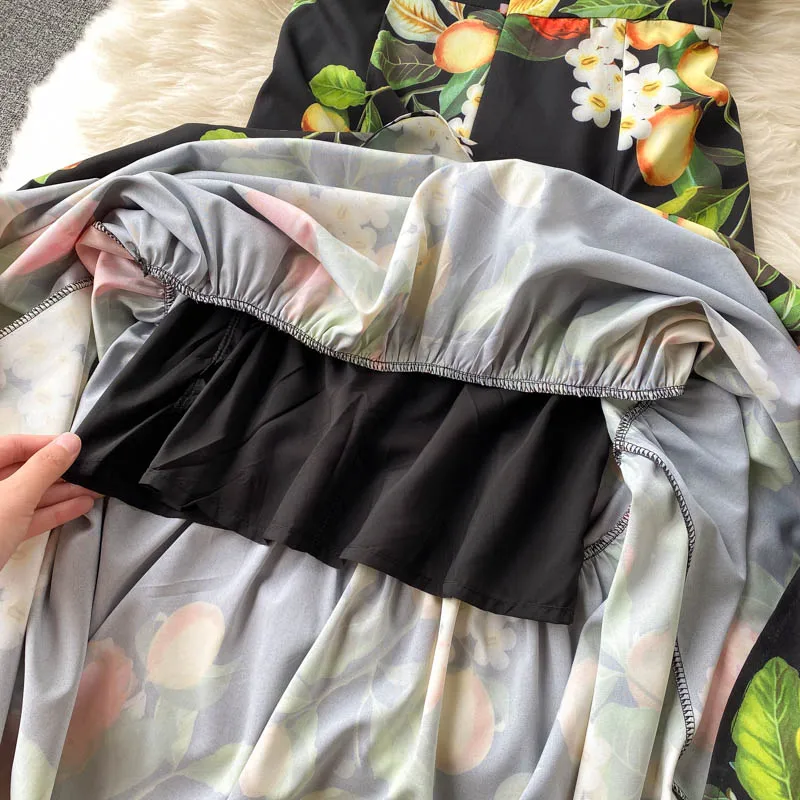 

Sexy Backless Spaghetti Strap Dress Summer Ladies Elegant Long Boho Dresses Print Maxi Beach Dress Women Sundress Vestidos 2021