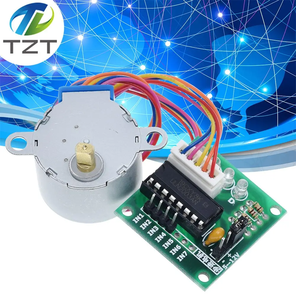 1 лот 28BYJ 48 5V 4 фазный шаговый двигатель + Драйвер платы ULN2003 для Arduino драйвер