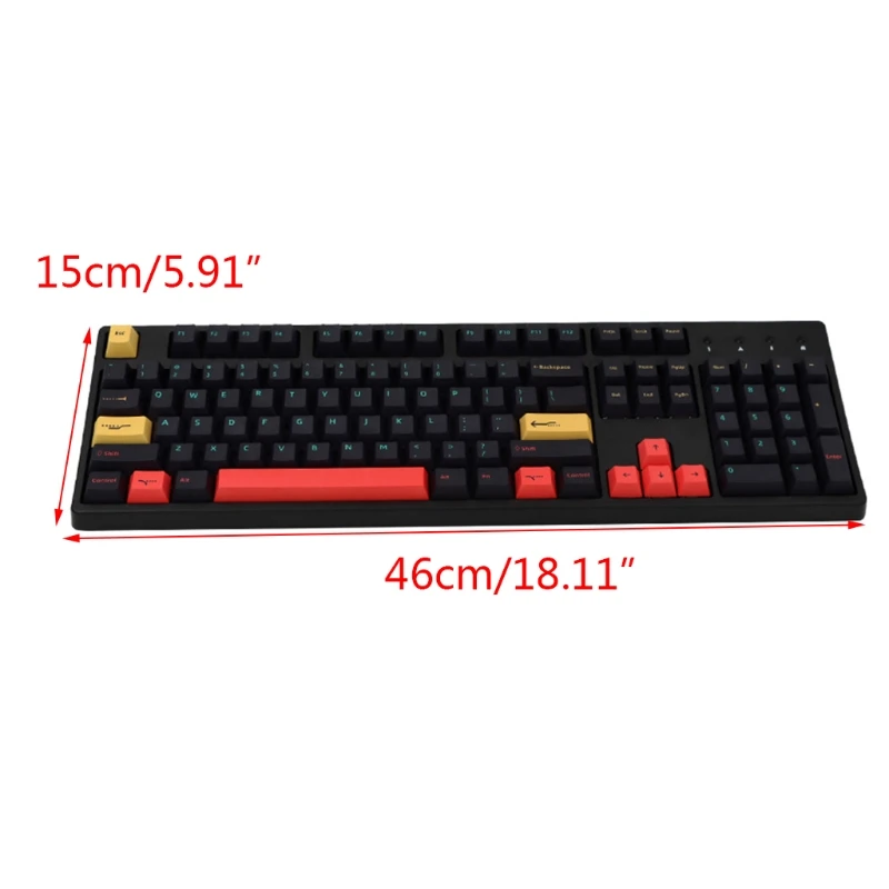 

136 Keys PBT Keycaps Cherry Profile DYE-SUB for cherry MX Switch 1.5U 1.75U 2U Shift 6.25U Spacebar Mechanical Keyboard QW