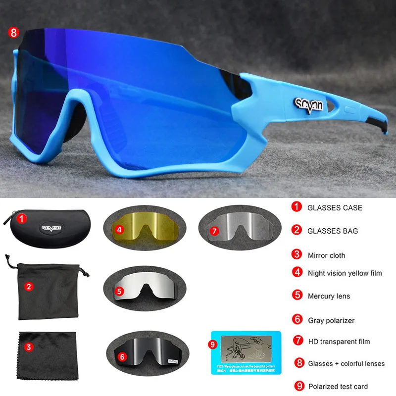 06 MTB велосипедные очки TR90 Oculos Ciclismo велосипедные очки поляризованные велосипедные солнцезащитные очки Дорожные очки Ciclismo - Цвет: 06