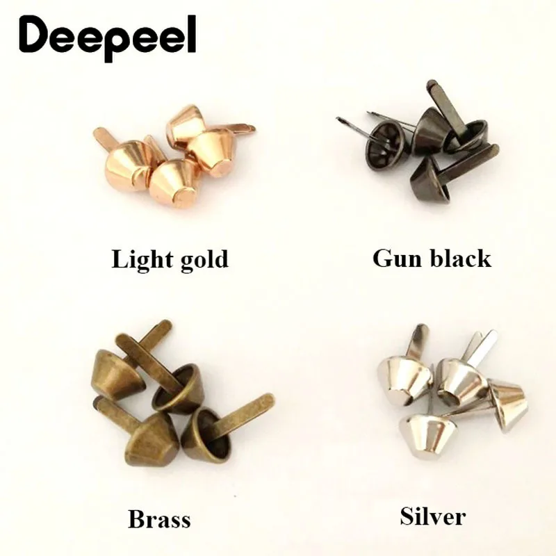 Deepeel 100 шт. 10/12/15 мм металлическая пряжка двухногие гвозди заклепки сумочка сделай