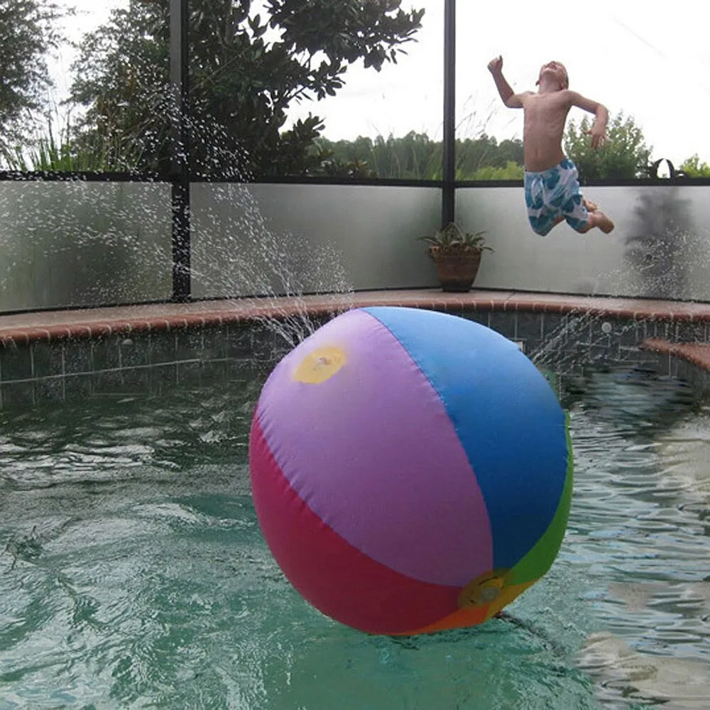 Надувной Пляжный шар для игр на открытом воздухе плавающие шары радужного цвета