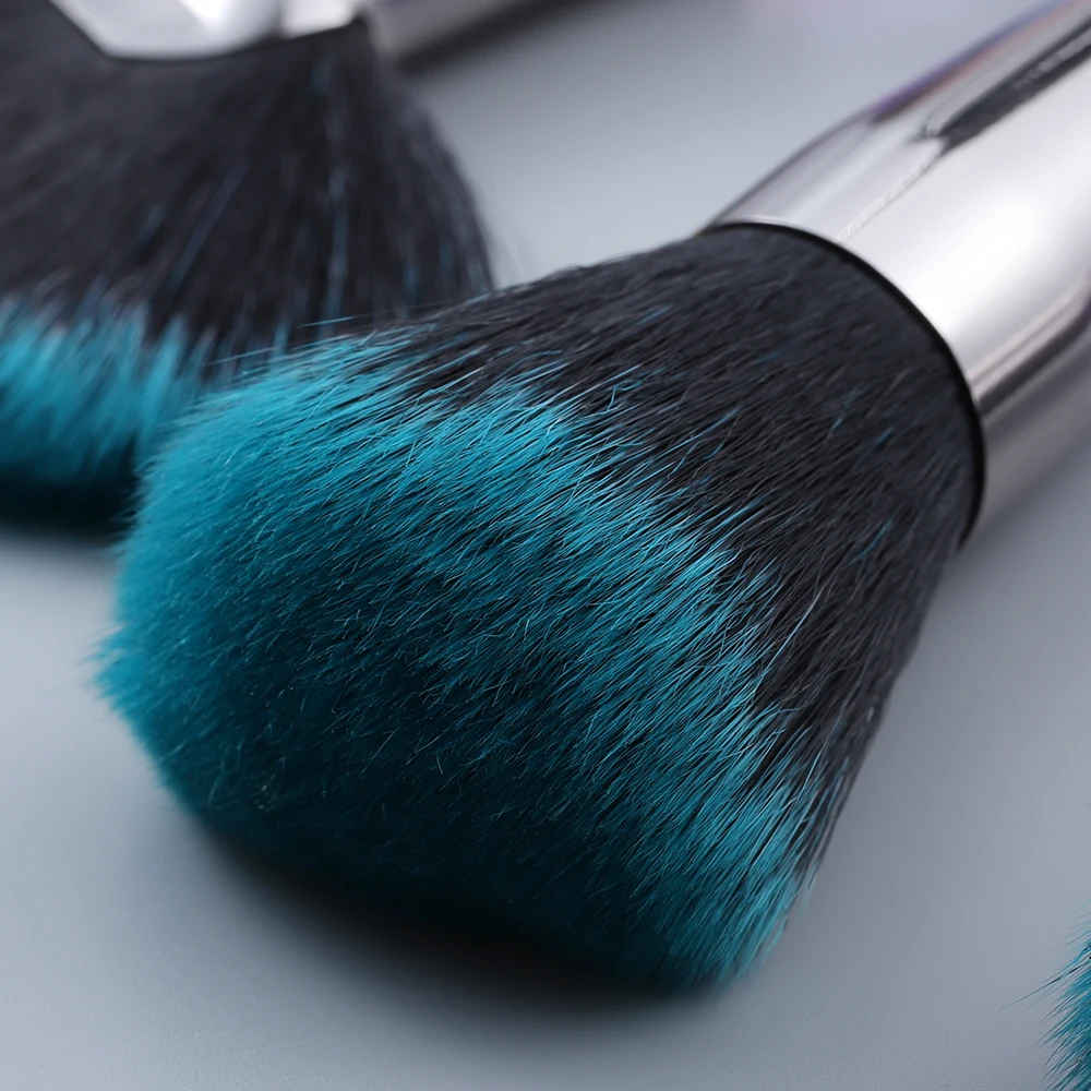 

10pcs Crystal Big Makeup Brushes Set Powder Foundation Brush Eye Shadow Eyebrow Professional Blush Make up Brush Kit Maquillaje