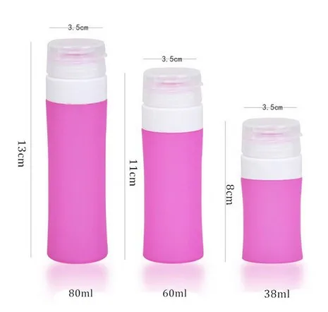 Силиконовый портативный дорожный флакон для женщин и мужчин косметический