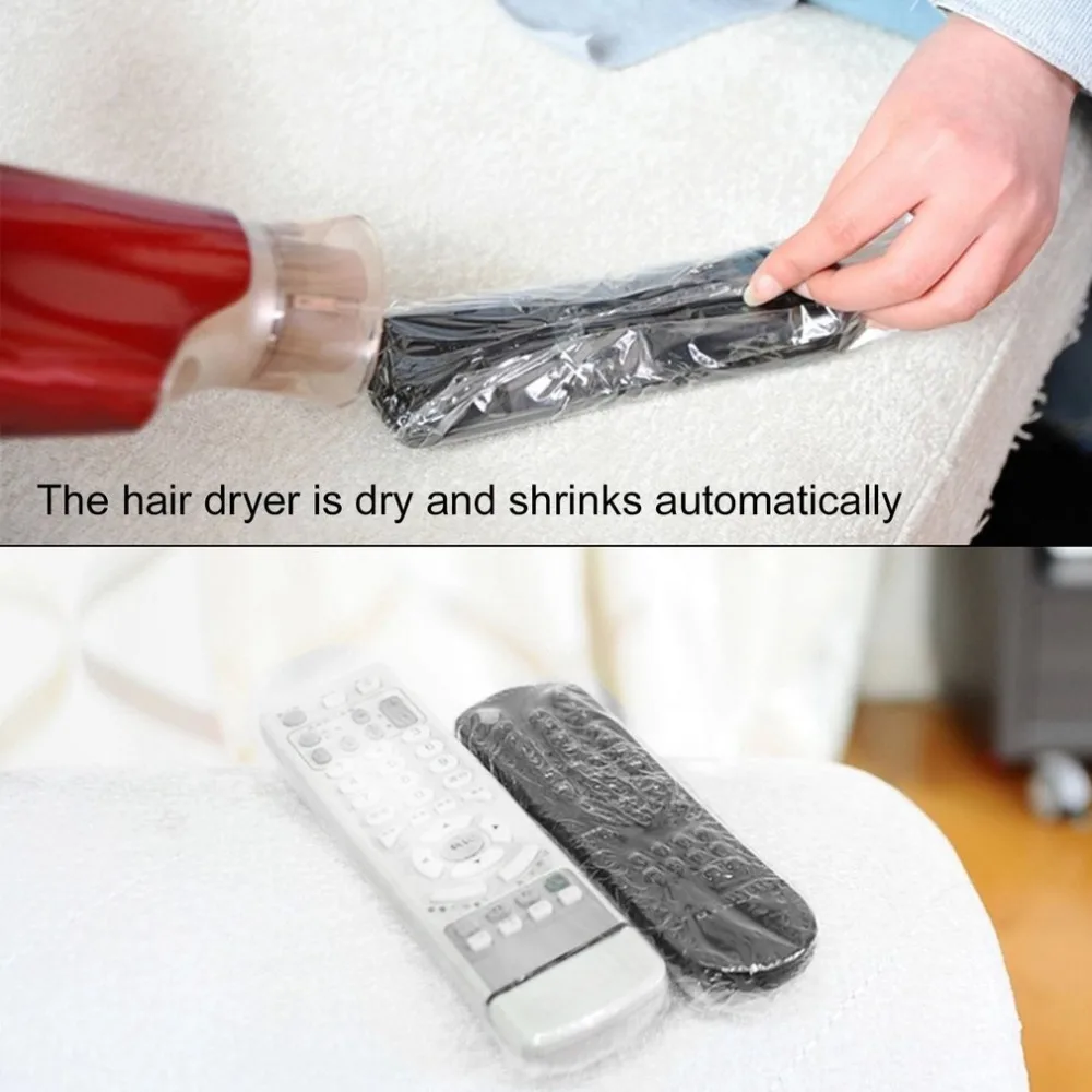 5 pcs Waterproof PPC Heat Shrink Plastic Wrap Film Air-Conditioner Video TV Remote Control Screen Protect Cover Dust Proof | Инструменты