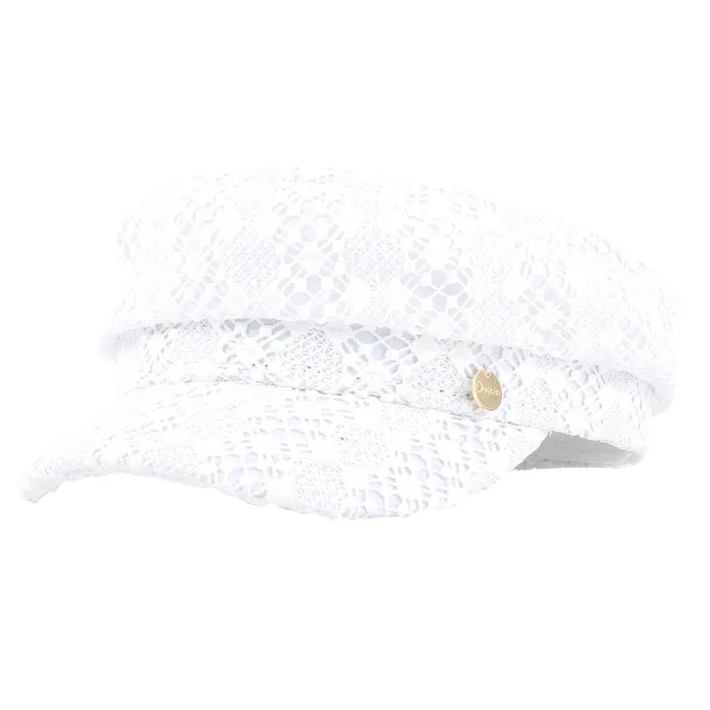 USPOP женские шляпы белые черные кружевные кепки газетчика модные с козырьком