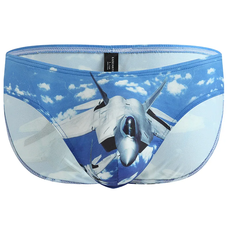 Новинка 2019 модное сексуальное мужское нижнее белье трусы с 3D волком леопардовым